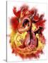 Lil Dragonz Element Series Fire-Sheena Pike-Stretched Canvas