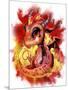 Lil Dragonz Element Series Fire-Sheena Pike-Mounted Giclee Print