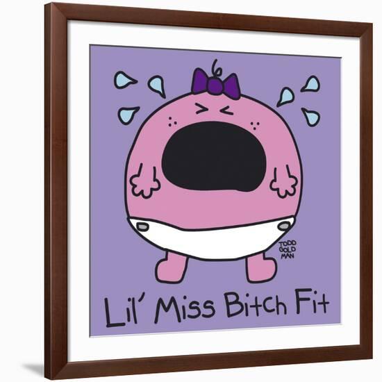 Lil Miss Bitch Fit-Todd Goldman-Framed Giclee Print