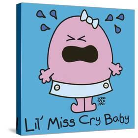 Lil Miss Cry Baby-Todd Goldman-Stretched Canvas