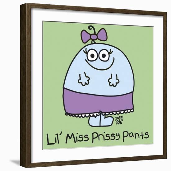 Lil Miss Prissy Pants-Todd Goldman-Framed Giclee Print