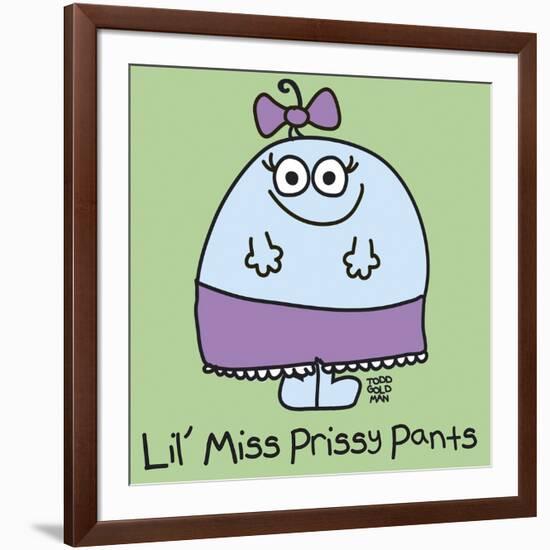 Lil Miss Prissy Pants-Todd Goldman-Framed Giclee Print