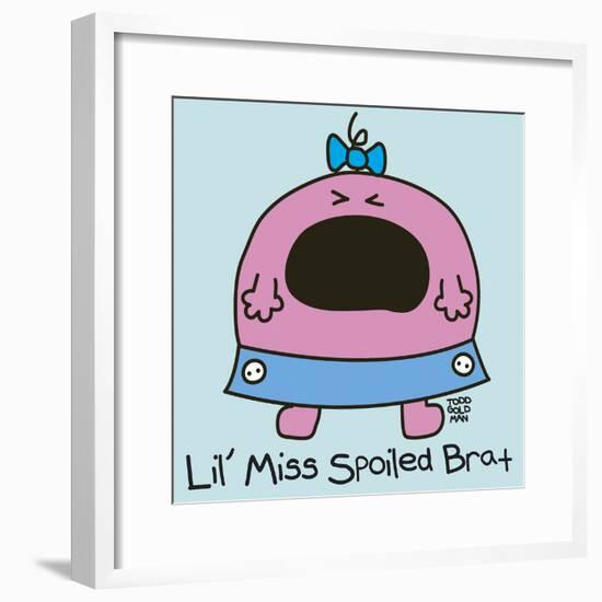 Lil Miss Spoiled Brat-Todd Goldman-Framed Giclee Print