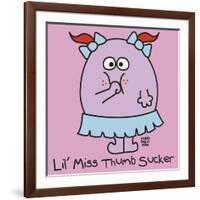 Lil Miss Thumb Sucker-Todd Goldman-Framed Giclee Print