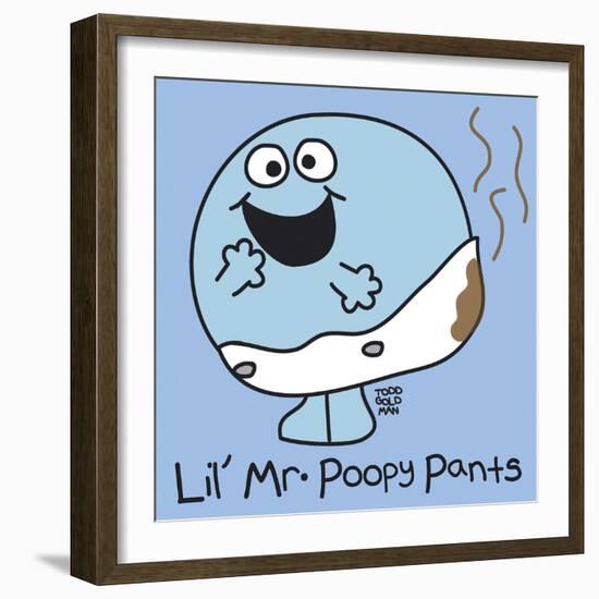 Lil Mr Poopy Pants-Todd Goldman-Framed Giclee Print