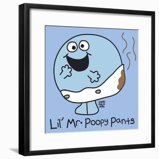 Lil Mr Poopy Pants-Todd Goldman-Framed Giclee Print