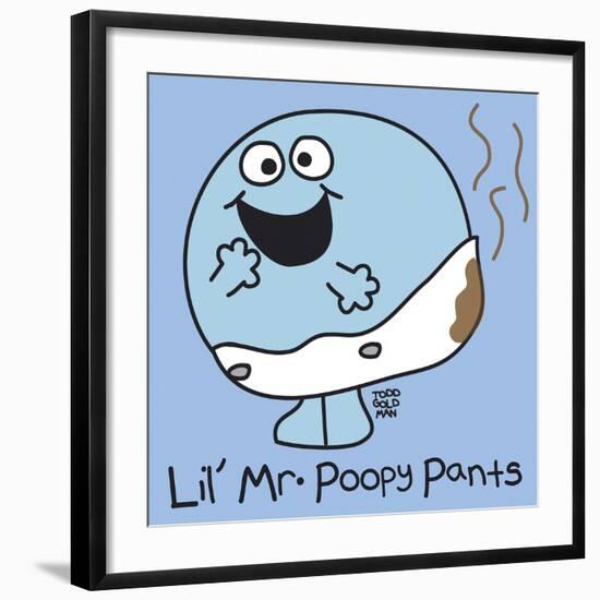 Lil Mr Poopy Pants-Todd Goldman-Framed Giclee Print