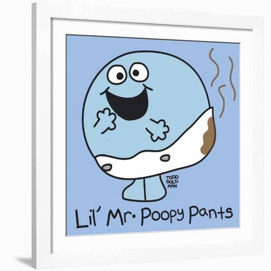 Lil Mr Poopy Pants-Todd Goldman-Framed Giclee Print