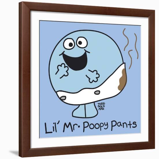 Lil Mr Poopy Pants-Todd Goldman-Framed Giclee Print