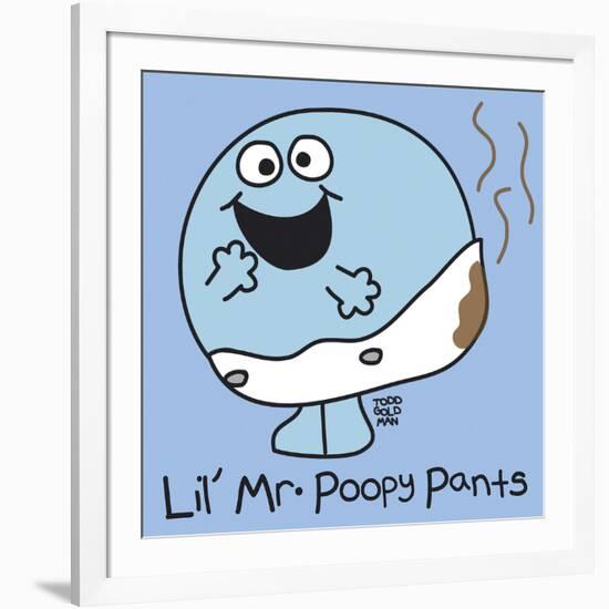 Lil Mr Poopy Pants-Todd Goldman-Framed Giclee Print