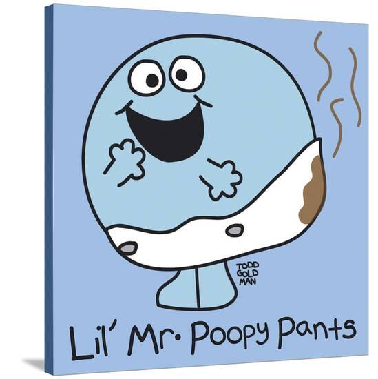 Lil Mr Poopy Pants' Stretched Canvas Print - Todd Goldman | AllPosters.com