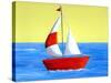Lil Sailboat-Cindy Thornton-Stretched Canvas