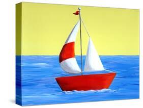 Lil Sailboat-Cindy Thornton-Stretched Canvas