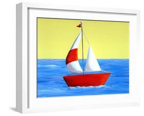 Lil Sailboat-Cindy Thornton-Framed Art Print