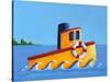 Lil Tugboat-Cindy Thornton-Stretched Canvas