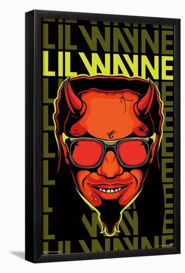 Lil Wayne - Devil-Trends International-Framed Poster