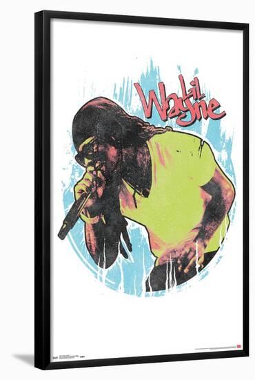 Lil Wayne - Splatter-Trends International-Framed Poster