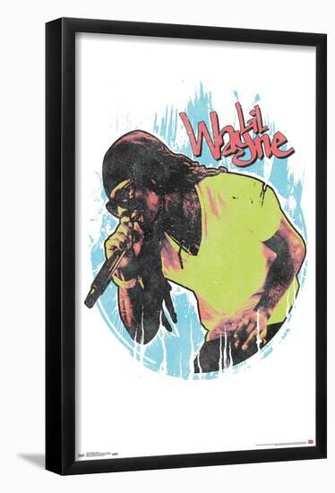 Lil Wayne - Splatter-Trends International-Framed Poster