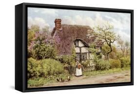 Lilac and Apple Blossoms, Harvington, Worcester-Alfred Robert Quinton-Framed Stretched Canvas