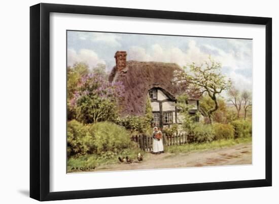 Lilac and Apple Blossoms, Harvington, Worcester-Alfred Robert Quinton-Framed Giclee Print