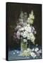 Lilac and Summer Flowers in a Glass Vase-Louis-Remy Matifas-Framed Stretched Canvas