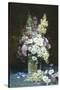 Lilac and Summer Flowers in a Glass Vase-Louis-Remy Matifas-Stretched Canvas