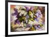 Lilac Bouquet In A Vase-balaikin2009-Framed Art Print