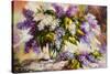 Lilac Bouquet In A Vase-balaikin2009-Stretched Canvas