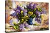 Lilac Bouquet In A Vase-balaikin2009-Stretched Canvas