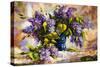 Lilac Bouquet In A Vase-balaikin2009-Stretched Canvas