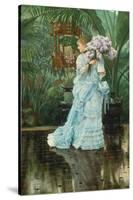 Lilac-Bouquet-James Tissot-Stretched Canvas