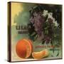 Lilac Brand - Ruddock, California - Citrus Crate Label-Lantern Press-Stretched Canvas