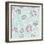 Lilac Florals Pattern-Kimberly Allen-Framed Art Print