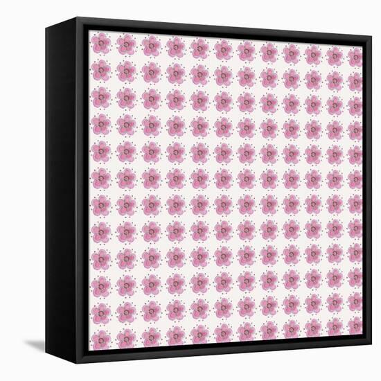 Lilac Flowers on Pale Levander-Effie Zafiropoulou-Framed Stretched Canvas