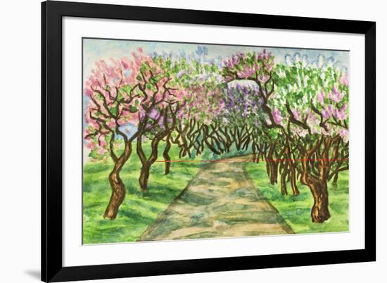 Lilac Garden-Iva Afonskaya-Framed Premium Giclee Print