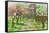 Lilac Garden-Iva Afonskaya-Framed Stretched Canvas
