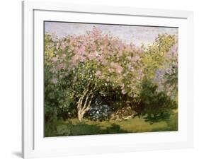 Lilac in the Sun, 1872-1873-Claude Monet-Framed Giclee Print