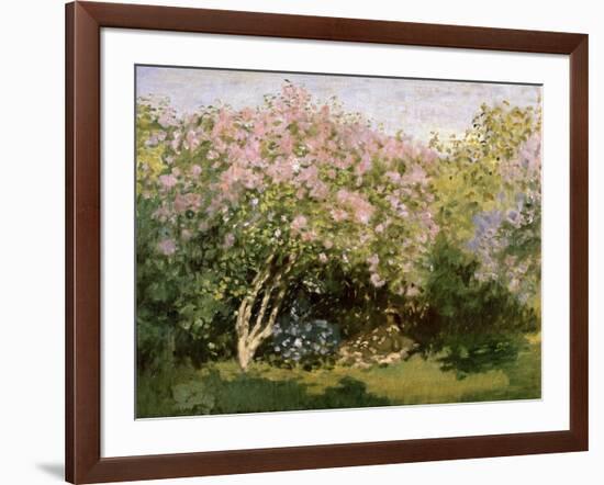 Lilac in the Sun, 1872-1873-Claude Monet-Framed Giclee Print