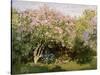 Lilac in the Sun, 1872-1873-Claude Monet-Stretched Canvas