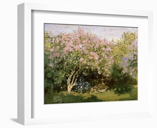 Lilac in the Sun, 1872-1873-Claude Monet-Framed Giclee Print