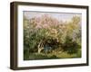 Lilac in the Sun, 1872-1873-Claude Monet-Framed Giclee Print