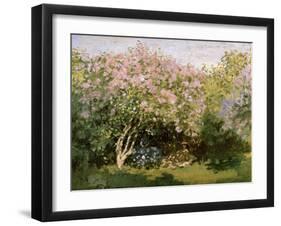 Lilac in the Sun, 1872-1873-Claude Monet-Framed Giclee Print