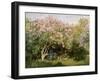 Lilac in the Sun, 1872-1873-Claude Monet-Framed Giclee Print