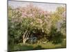 Lilac in the Sun, 1872-1873-Claude Monet-Mounted Giclee Print