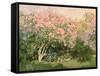 Lilac in the Sun, 1873-Claude Monet-Framed Stretched Canvas