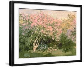 Lilac in the Sun, 1873-Claude Monet-Framed Giclee Print