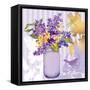 Lilac Mason Jar Bouquet-null-Framed Stretched Canvas