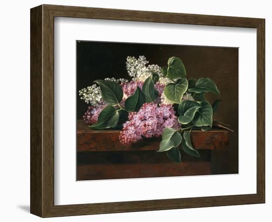 Lilac on a Ledge-Johan Laurentz Jensen-Framed Giclee Print