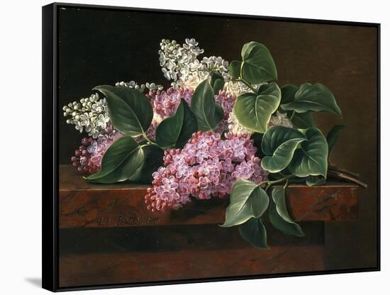 Lilac on a Ledge-Johan Laurentz Jensen-Framed Stretched Canvas