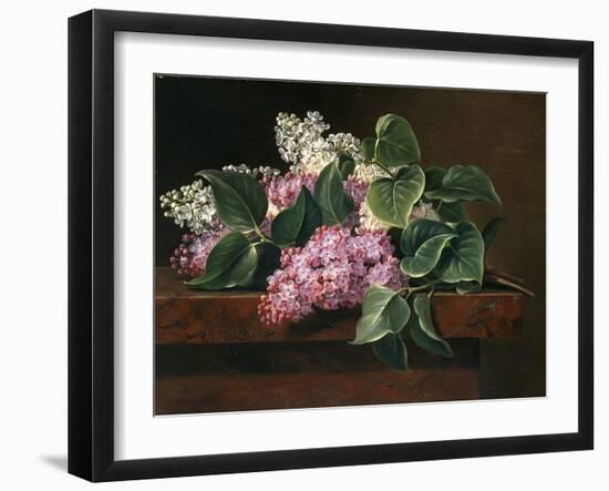 Lilac on a Ledge-Johan Laurentz Jensen-Framed Giclee Print